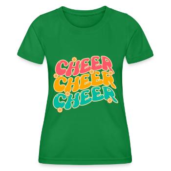 Cheerleadermädchen Cheerleading Jugend - Frauen Funktions-T-Shirt - Kelly Green - Vorne - AI Model Female 172 dark (172cm)