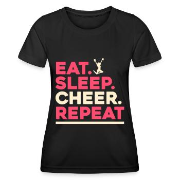 Cheerleadermädchen Cheerleading Jugend - Frauen Funktions-T-Shirt - Schwarz - Vorne - AI Model Female 172 light (172cm)