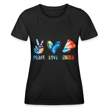 Cheerleadermädchen Cheerleading Jugend - Frauen Funktions-T-Shirt - Schwarz - Vorne - AI Model Female 172 light (172cm)