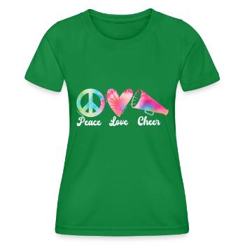 Cheerleadermädchen Cheerleading Jugend - Frauen Funktions-T-Shirt - Kelly Green - Vorne - AI Model Female 172 dark (172cm)
