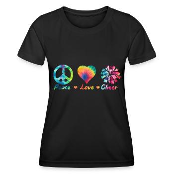 Cheerleadermädchen Cheerleading Jugend - Frauen Funktions-T-Shirt - Schwarz - Vorne - AI Model Female 172 light (172cm)