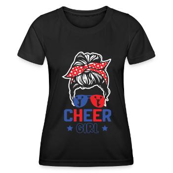 Cheerleadermädchen Cheerleading Jubel Jugend - Frauen Funktions-T-Shirt - Schwarz - Vorne - AI Model Female 172 light (172cm)