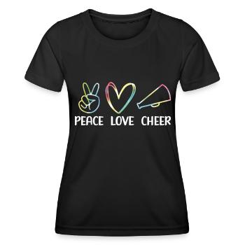 Cheerleadermädchen Cheerleading Jubel Jugend - Frauen Funktions-T-Shirt - Schwarz - Vorne - AI Model Female 172 light (172cm)