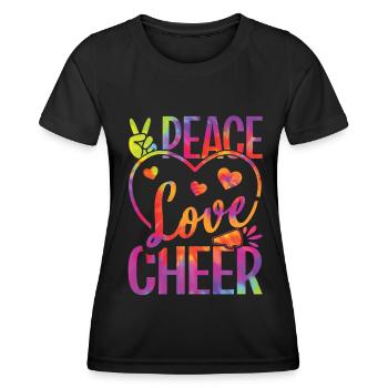 Cheerleadermädchen Cheerleading Jubel Jugend - Frauen Funktions-T-Shirt - Schwarz - Vorne - AI Model Female 172 light (172cm)