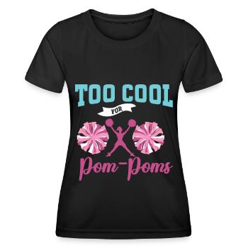 Cheerleadermädchen Cheerleading Jubel Jugend - Frauen Funktions-T-Shirt - Schwarz - Vorne - AI Model Female 172 light (172cm)