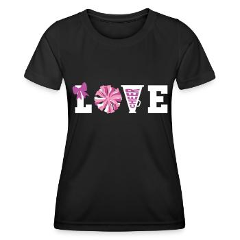Cheerleadermädchen Cheerleading Jubel Jugend - Frauen Funktions-T-Shirt - Schwarz - Vorne - AI Model Female 172 light (172cm)
