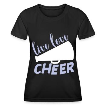 Cheerleadermädchen Cheerleading Jubel Jugend - Frauen Funktions-T-Shirt - Schwarz - Vorne - AI Model Female 172 light (172cm)