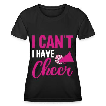 Cheerleadermädchen Cheerleading Jubel Jugend - Frauen Funktions-T-Shirt - Schwarz - Vorne - AI Model Female 172 light (172cm)