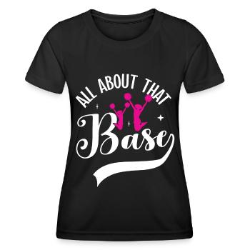 Cheerleadermädchen Cheerleading Jubel Jugend - Frauen Funktions-T-Shirt - Schwarz - Vorne - AI Model Female 172 light (172cm)