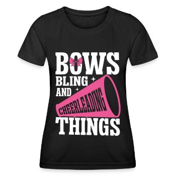 Cheerleadermädchen Cheerleading Jubel Jugend - Frauen Funktions-T-Shirt - Schwarz - Vorne - AI Model Female 172 light (172cm)