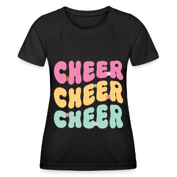 Cheerleadermädchen Cheerleading Jubel Jugend - Frauen Funktions-T-Shirt - Schwarz - Vorne - AI Model Female 172 light (172cm)