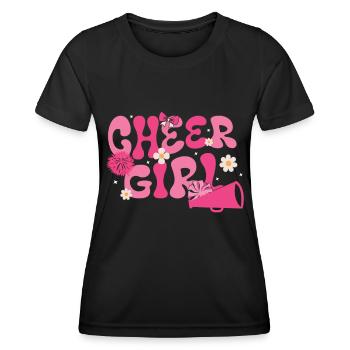 Cheerleadermädchen Cheerleading Jubel Jugend - Frauen Funktions-T-Shirt - Schwarz - Vorne - AI Model Female 172 light (172cm)