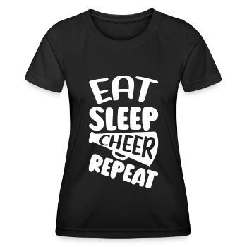 Cheerleadermädchen Cheerleading Jubel Jugend - Frauen Funktions-T-Shirt - Schwarz - Vorne - AI Model Female 172 light (172cm)