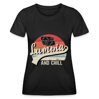 Philippines Lumpia Lovers Cuisine philippine - T-shirt sport Femme - noir - Devant - AI Model Female 172 light (172cm)