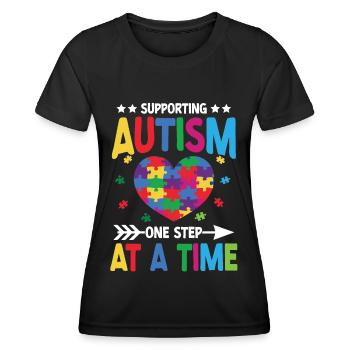 Autism Awareness Support Autistic - Women's Functional T-Shirt - black - Front - AI Model Female 172 light (172cm)
