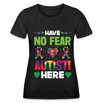Autismusbewusstsein Unterstützen Autistische - Frauen Funktions-T-Shirt - Schwarz - Vorne - AI Model Female 172 light (172cm)