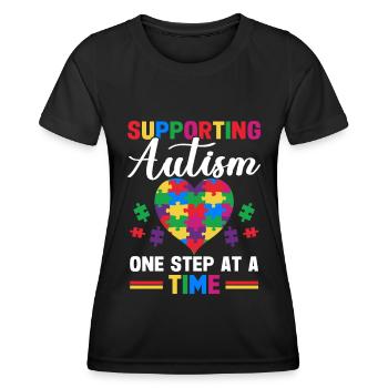 Autism awareness support autistic - Women's Functional T-Shirt - black - Front - AI Model Female 172 light (172cm)