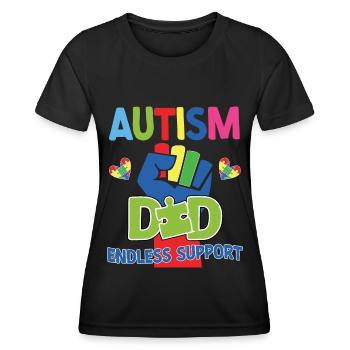 Autism Awareness Support Autistic - Women's Functional T-Shirt - black - Front - AI Model Female 172 light (172cm)