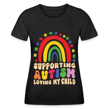 Autism Awareness Support Autistic - Women's Functional T-Shirt - black - Front - AI Model Female 172 light (172cm)