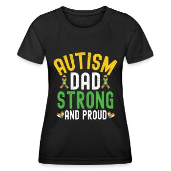 Autismusbewusstsein Unterstützen Autistische - Frauen Funktions-T-Shirt - Schwarz - Vorne - AI Model Female 172 light (172cm)