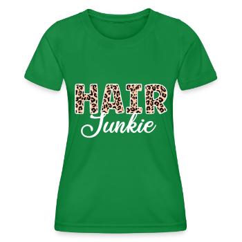 Coiffeur Salon de coiffure Cosmétologie - T-shirt sport Femme - vert - Devant - AI Model Female 172 dark (172cm)