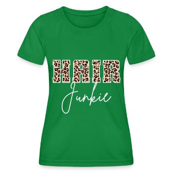 Coiffeur Salon de coiffure Cosmétologie - T-shirt sport Femme - vert - Devant - AI Model Female 172 dark (172cm)