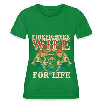 Firefighter Fire Crews ́ - Women's Functional T-Shirt - kelly green - Front - AI Model Female 172 dark (172cm)