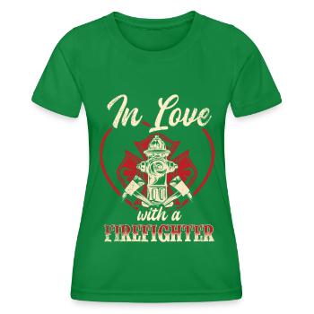 Firefighter Fire Crews ́ - Women's Functional T-Shirt - kelly green - Front - AI Model Female 172 dark (172cm)