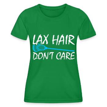 Lacrosse Girl Lax Girl Spieler Frauen - Frauen Funktions-T-Shirt - Kelly Green - Vorne - AI Model Female 172 dark (172cm)