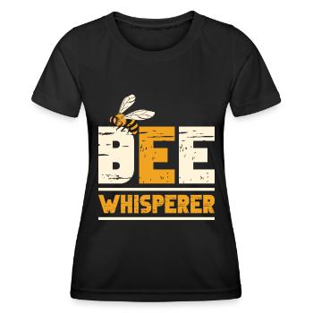 Honigbienenwebeke Hive Imkere Wabe - Frauen Funktions-T-Shirt - Schwarz - Vorne - AI Model Female 172 light (172cm)