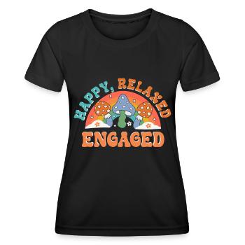 Dedicated friends engagement bride - Women's Functional T-Shirt - black - Front - AI Model Female 172 light (172cm)