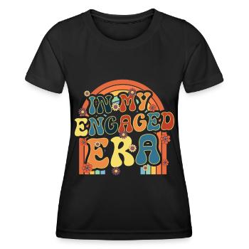 Dedicated friends engagement bride - Women's Functional T-Shirt - black - Front - AI Model Female 172 light (172cm)