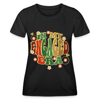 Dedicated friends engagement bride - Women's Functional T-Shirt - black - Front - AI Model Female 172 light (172cm)