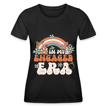 Dedicated friends engagement bride - Women's Functional T-Shirt - black - Front - AI Model Female 172 light (172cm)