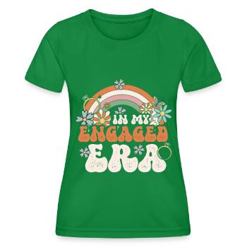 Dedicated friends engagement bride - Women's Functional T-Shirt - kelly green - Front - AI Model Female 172 dark (172cm)