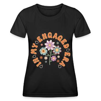 Dedicated friends engagement bride - Women's Functional T-Shirt - black - Front - AI Model Female 172 light (172cm)