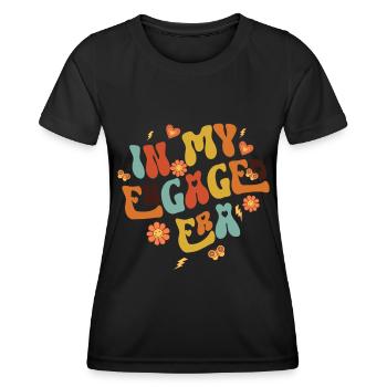 Dedicated friends engagement bride - Women's Functional T-Shirt - black - Front - AI Model Female 172 light (172cm)