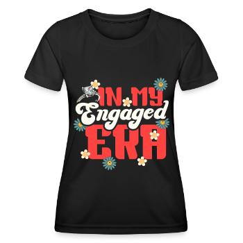 Dedicated friends engagement bride - Women's Functional T-Shirt - black - Front - AI Model Female 172 light (172cm)