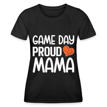 Basketball Mom Basketball Mama Süße Mutter - Frauen Funktions-T-Shirt - Schwarz - Vorne - AI Model Female 172 light (172cm)