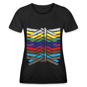 Karate Black Belt Martial Arts Karate Kick - Frauen Funktions-T-Shirt - Schwarz - Vorne - AI Model Female 172 light (172cm)