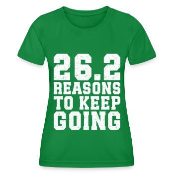 26. 2 Marathonläufer Lustiger Marathon Zitat - Frauen Funktions-T-Shirt - Kelly Green - Vorne - AI Model Female 172 dark (172cm)