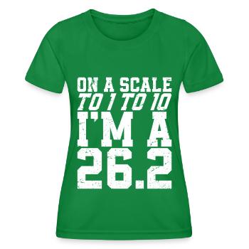 26. 2 Marathonläufer Lustiger Marathon Zitat - Frauen Funktions-T-Shirt - Kelly Green - Vorne - AI Model Female 172 dark (172cm)