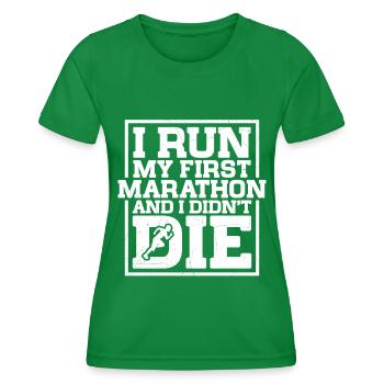 26. 2 Marathonläufer Lustiger Marathon Zitat - Frauen Funktions-T-Shirt - Kelly Green - Vorne - AI Model Female 172 dark (172cm)