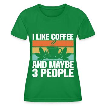 Weed, Café, Cannabis, Stoner, Caféine, Ganja - T-shirt sport Femme - vert - Devant - AI Model Female 172 dark (172cm)