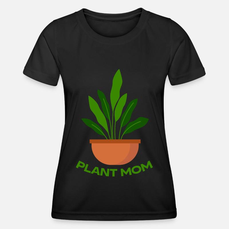 Pflanzenmutter Mutter Gartenpflanzen Blume - Frauen Funktions-T-Shirt - Schwarz
