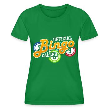 Bingo Caller Bingo Player Gambling Lottery - Women's Functional T-Shirt - kelly green - Front - AI Model Female 172 dark (172cm)