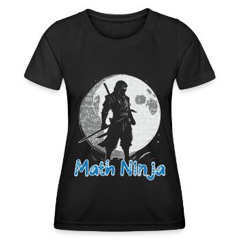 Drôle Math Ninja Mathématiques Geek Nombres - T-shirt sport Femme - noir - Devant - AI Model Female 172 light (172cm)