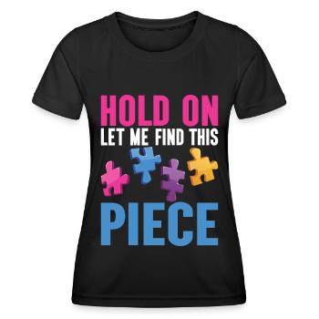 Puzzle Pièce Puzzle Amateur de Puzzle - T-shirt sport Femme - noir - Devant - AI Model Female 172 light (172cm)