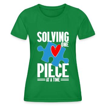 Puzzle Pièce Puzzle Amateur de Puzzle - T-shirt sport Femme - vert - Devant - AI Model Female 172 dark (172cm)