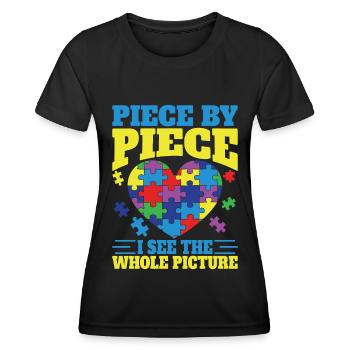 Puzzle Pièce Puzzle Amateur de Puzzle - T-shirt sport Femme - noir - Devant - AI Model Female 172 light (172cm)